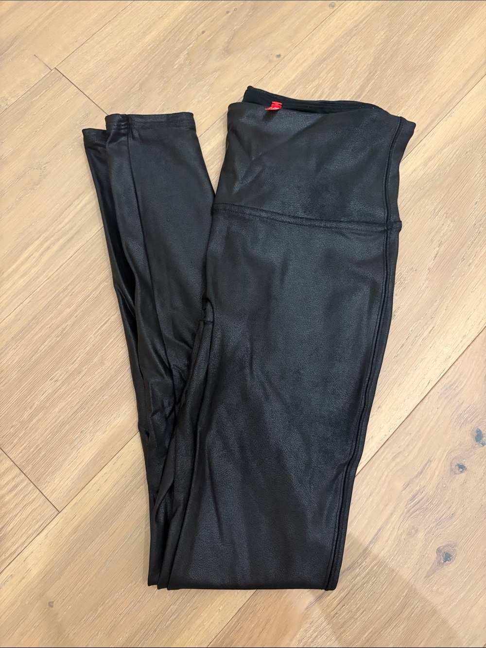 Spanx Black Faux Leather Leggings